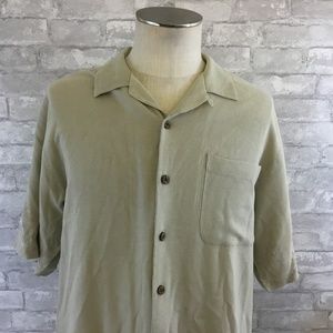 Tommy Bahama Men's 100% Silk Button Front